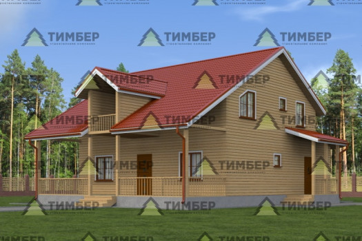 Дом из бруса 10х11 под усадку