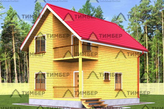 Дом из профилированного бруса 6х8