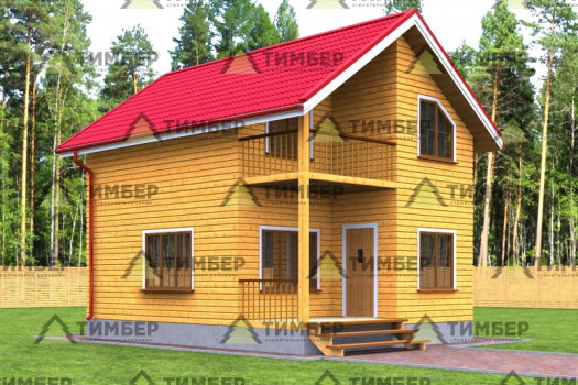 Дом из бруса 6х8 под усадку