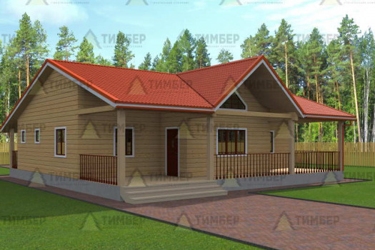 Дом из профилированного бруса 10х13