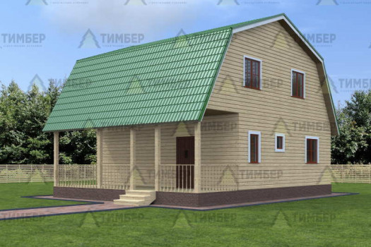 Дом из бруса 8,5х10,5 метров