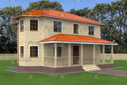 Дом из бруса 6х9 под усадку