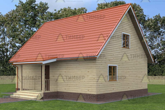 Дом из профилированного бруса 8х10