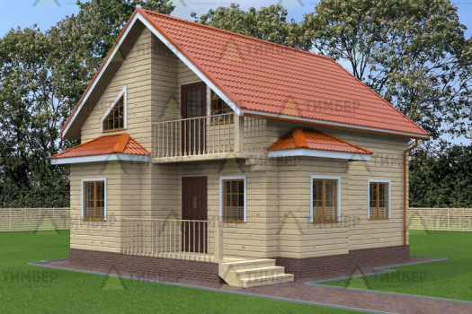 Дом из профилированного бруса 7х8