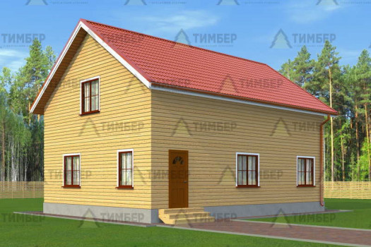 Дом из бруса 8х11 под усадку