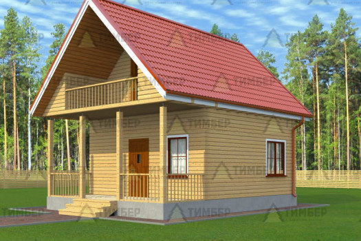 Дом из профилированного бруса 6х6