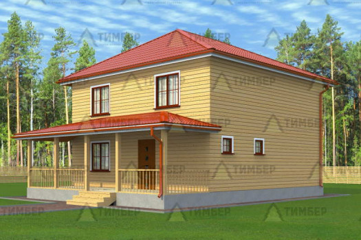 Дом из бруса 9х9 с котельной