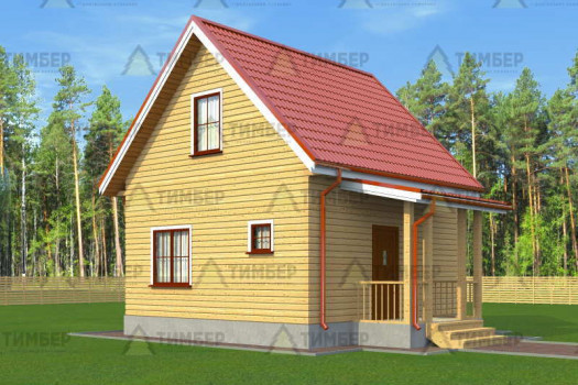 Дом из бруса 6х6 под усадку