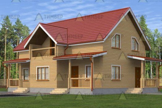 Дом из профилированного бруса 9х12