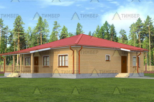 Дом из профилированного бруса 12х12