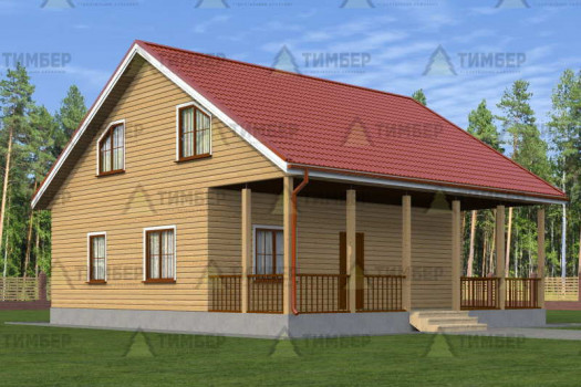 Дом из профилированного бруса 10х11