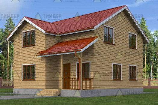 Проект дома из бруса 8,5 на 9,5