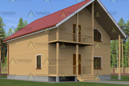 Дом из профилированного бруса 9х10