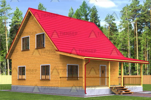 Проект дома из бруса 8,5 на 11