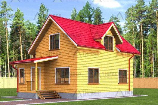 Дом из бруса 6х10 с мансардой