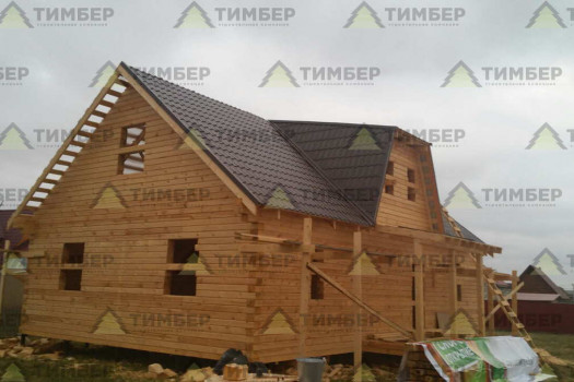Возведение дома из профилированного бруса
