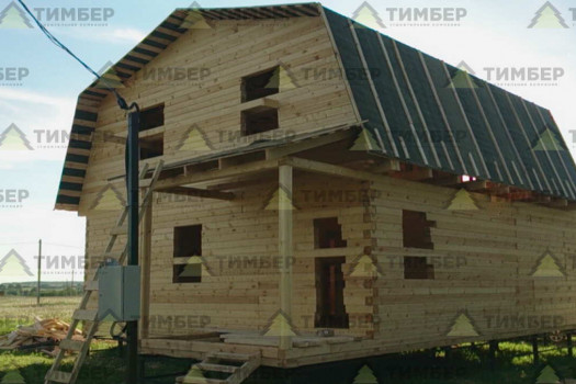 Одноэтажный дом с ломаной крышей Одноэтажный дом с ломаной крышей