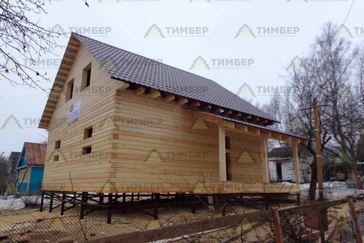 Дом из строганного профилированного бруса